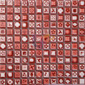 Red Glazed Flower Pattern Ceramic Mosaic Tiles (CST080)